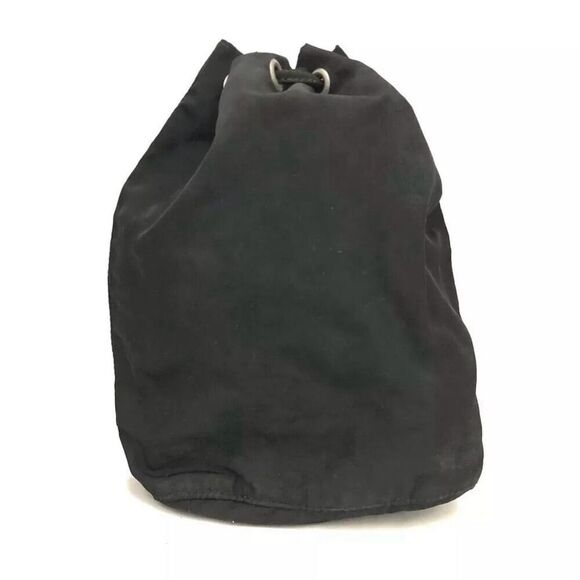 Prada Women's Black Nylon Vela Drawstring Pouch Bag - Picture 4 of 8